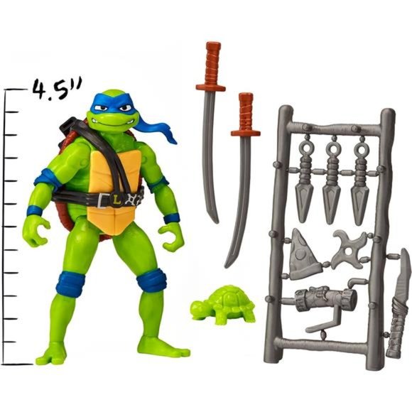 NEW Teenage Mutant Ninja Turtles: 4.5” Leonardo Basic Action Figure Toys - Picture 2 of 6